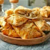 Самса курица с грибами